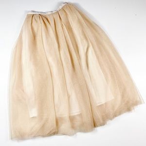 J. Crew Collection midi Tulle Skirt